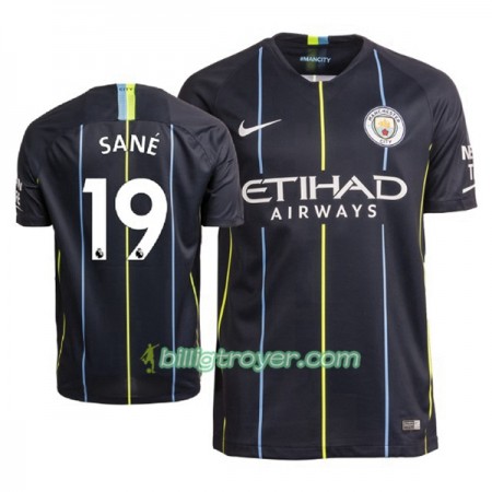 Billige Fotballdrakter Manchester City Sane 19 Bortedraktsett 2018/19 Kortermet